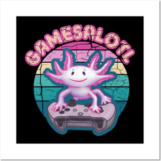 Gamesalotl Axolotl Gaming Posters and Art